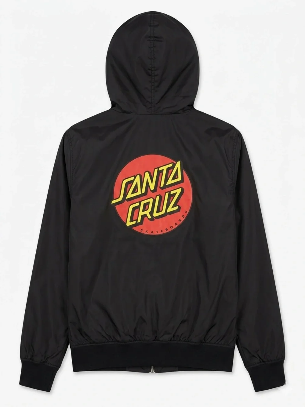 The Original Santa Cruz Skateboards Streetwear Kids Hooded Windbreaker Jacket XL